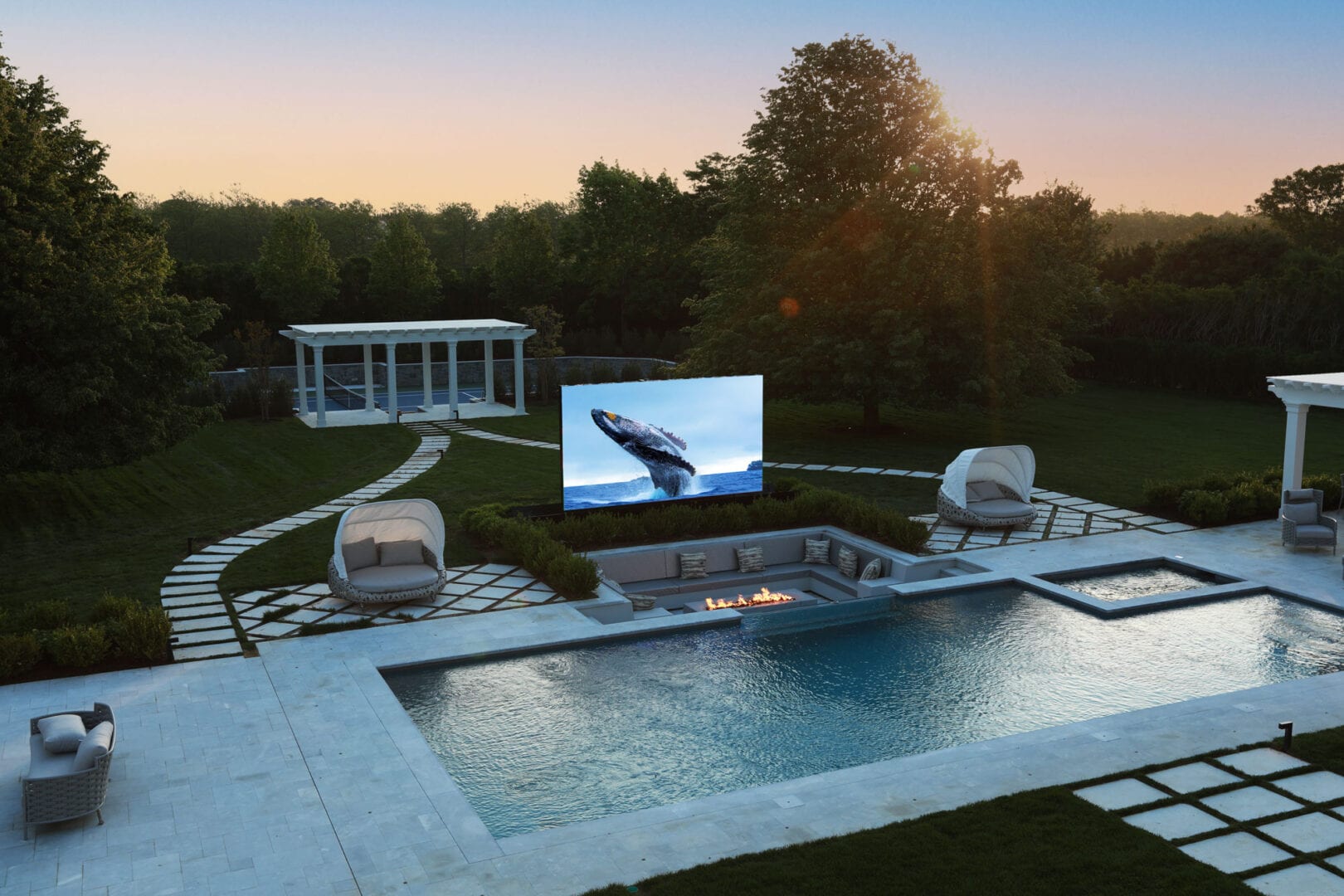 Radiance LED Creates Top-Tier Pool Space for Luxury Hamptons Home