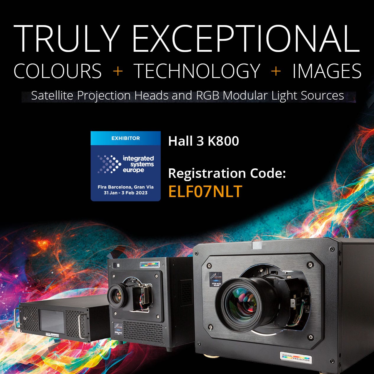 Digital Projection to showcase most comprehensive high brightness projection range at ISE 2023