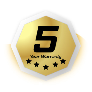 5 Year Warranty