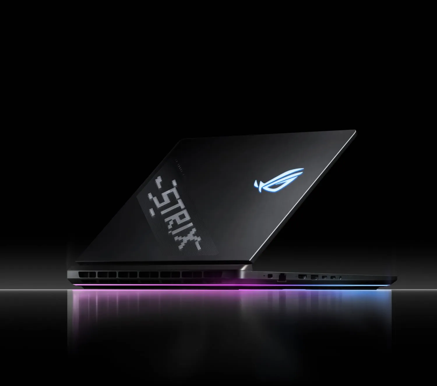 ROG Strix SCAR 18 is a flagship 18-inch gaming laptop with a 4K 240Hz Mini LED display, AniMe Vision, and RGB lighting.