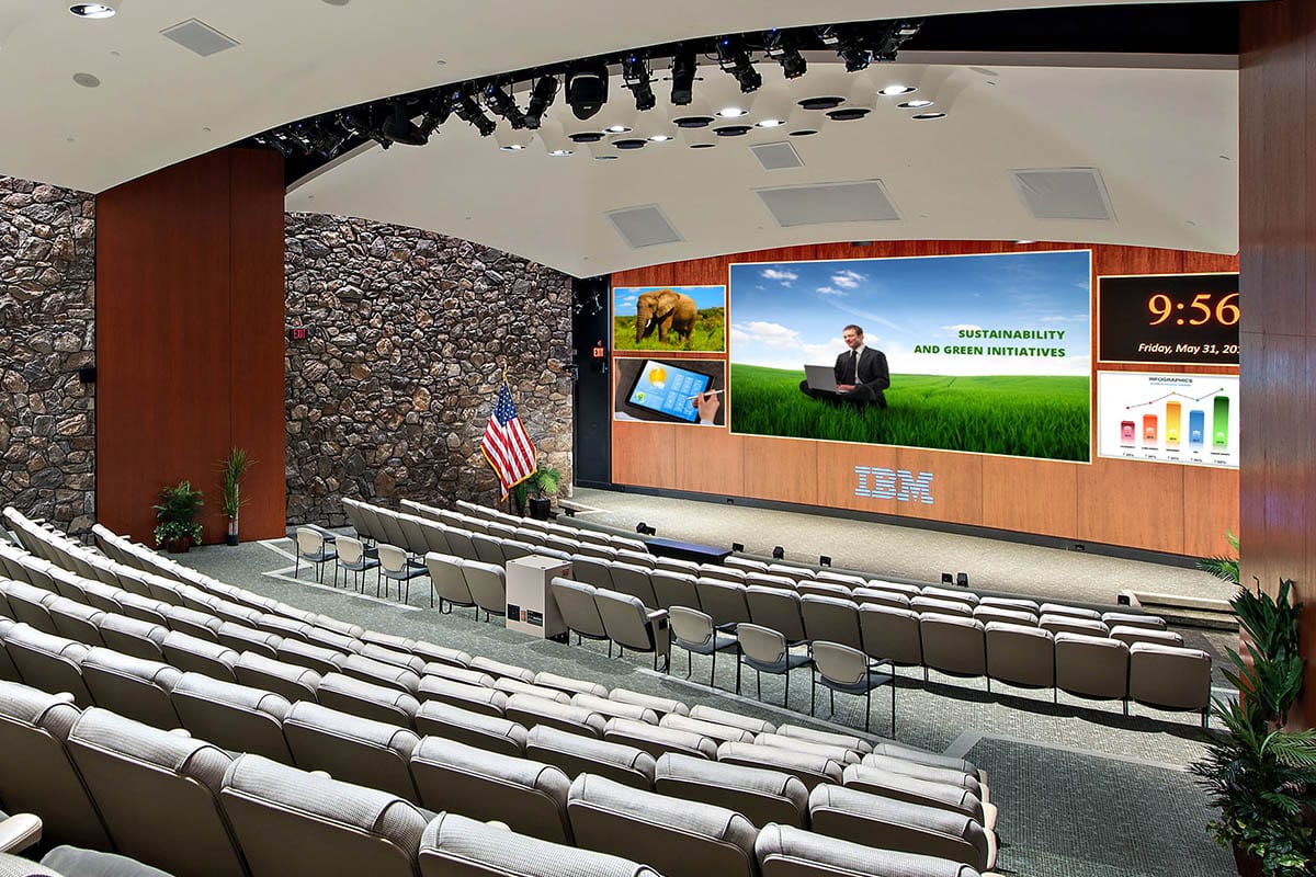 Radiance LED video wall installation at the IBM Watson Experience Center
