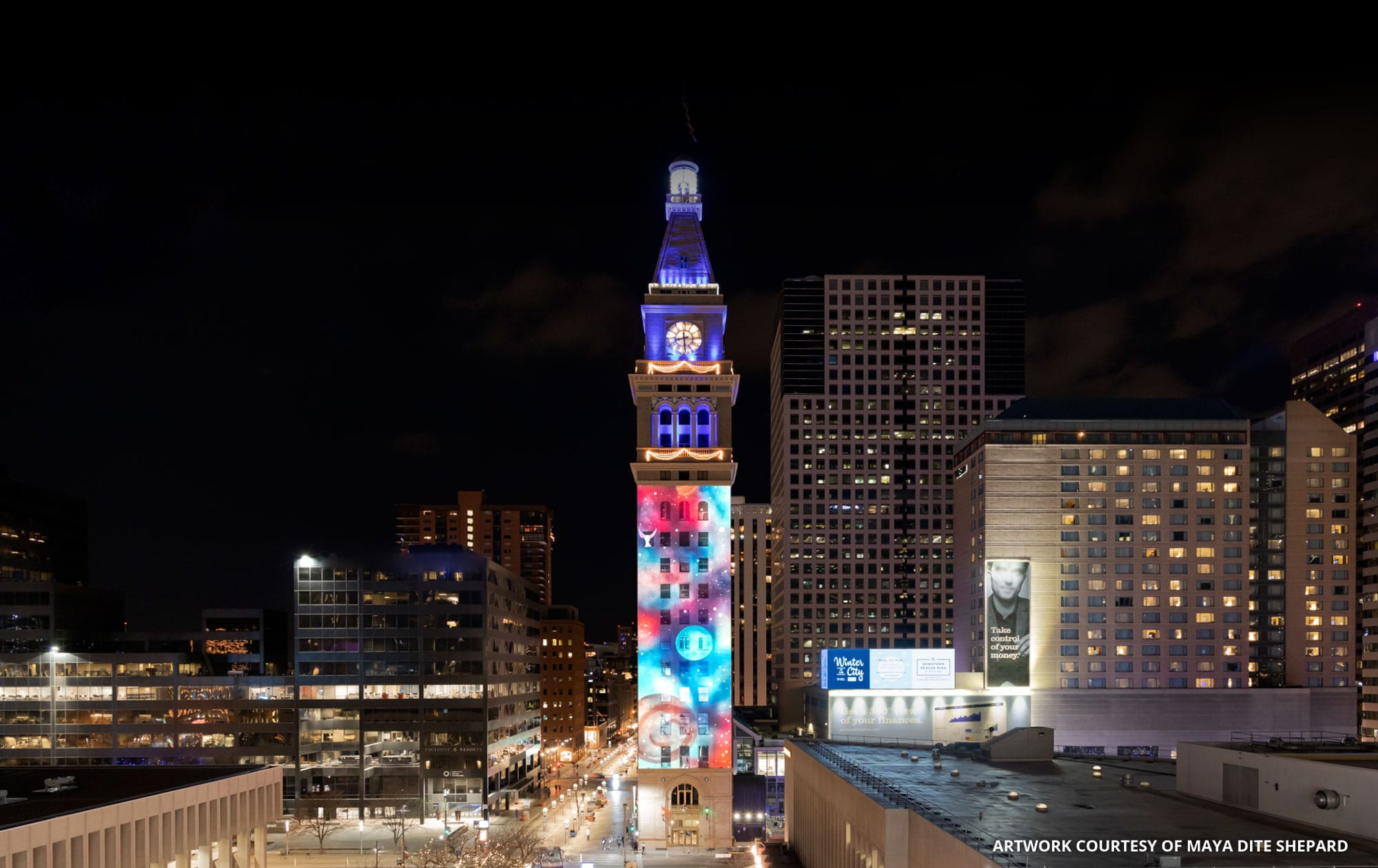 Denver Clocktower projection mapping case study