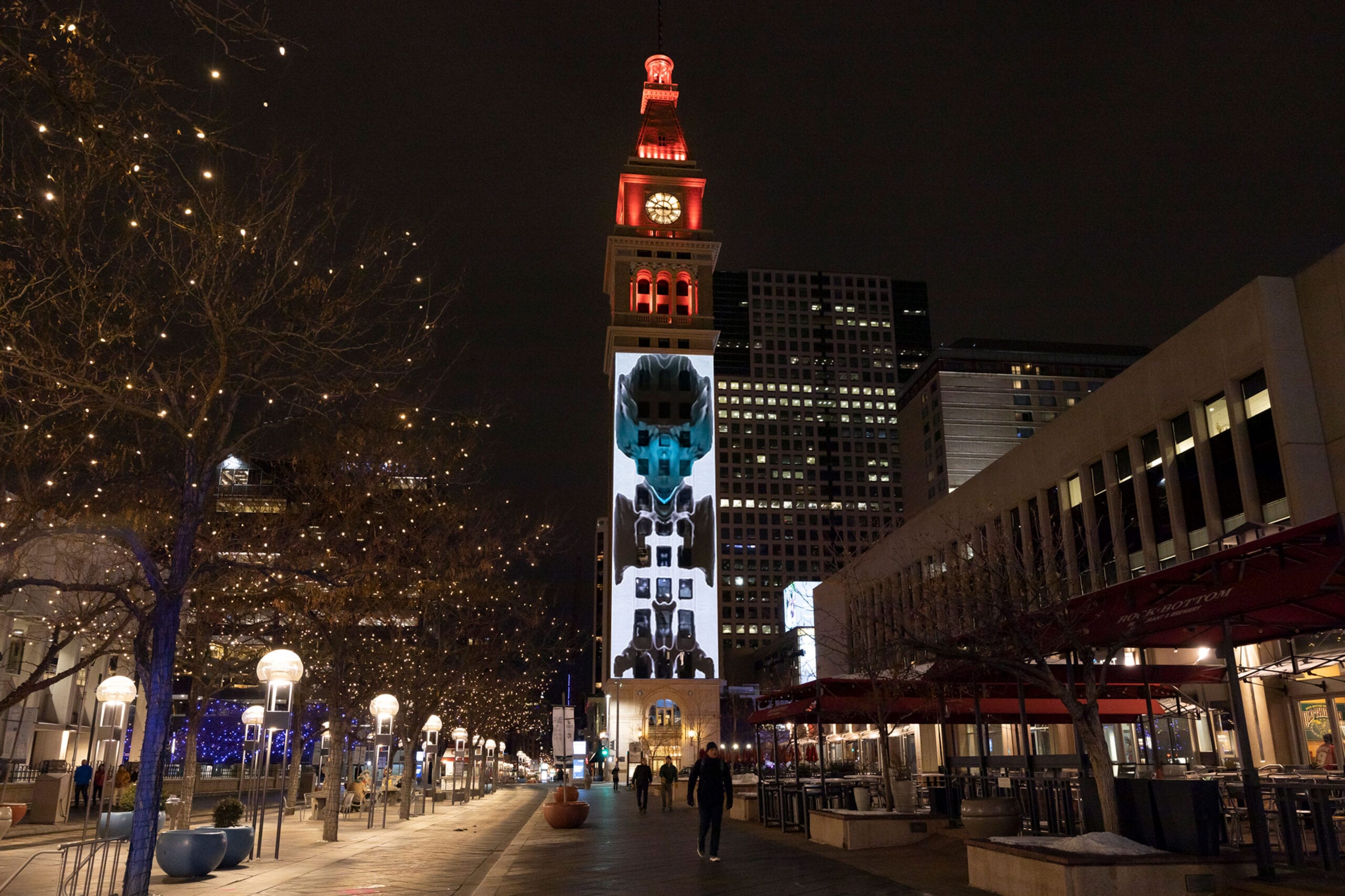 Digital Projection & Display Devices Transform Iconic Denver Clocktower with Art (6)