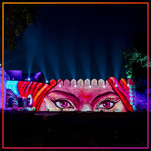 Digital Projection mapping displays visual forte in Jhansi — case study